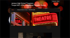 Desktop Screenshot of jenisonhighschoolthespians.com