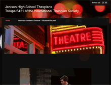 Tablet Screenshot of jenisonhighschoolthespians.com